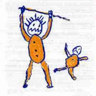 Dessin de l'enfant illustrant la maltraitance dont il a été victime Dessin de l'enfant illustrant la maltraitance dont il a été victime